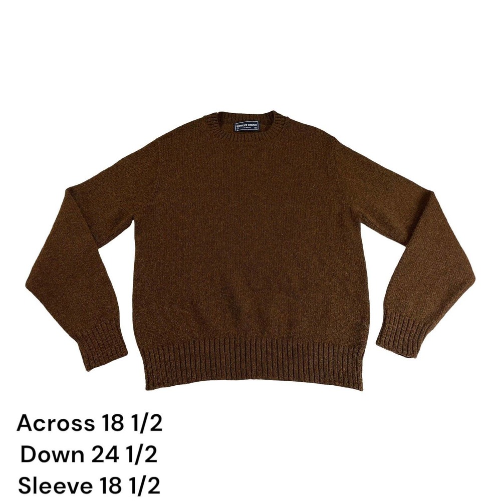 Funky Brown Robert Bruce Made USA Grandpa Granny Vintage VTG Mens Sweater